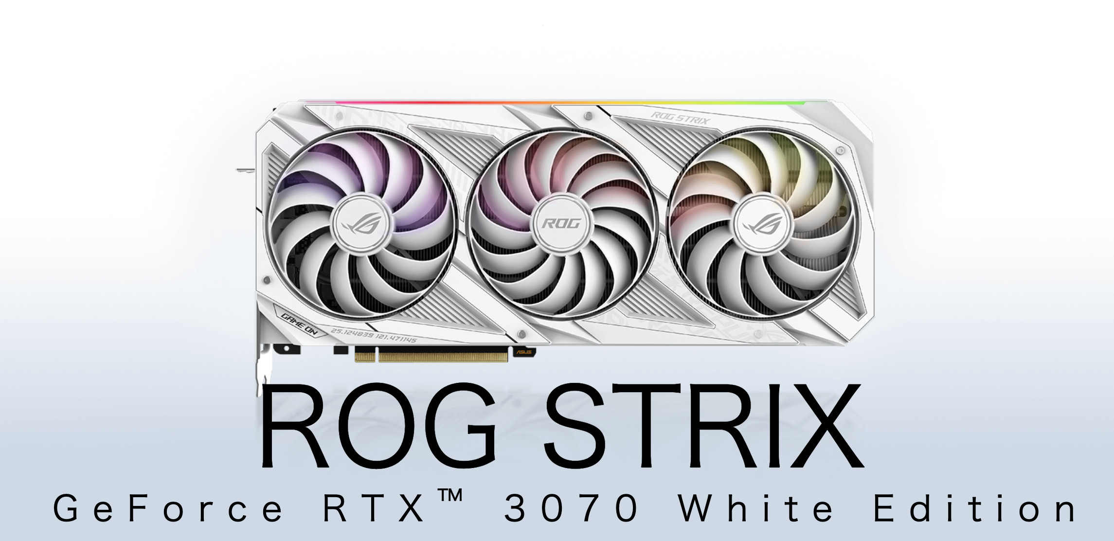 美品 ASUS ROG STRIX RTX3070 O8G WHITE ホワイト