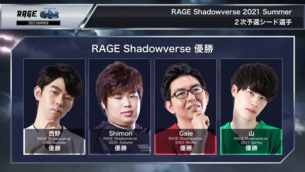 レポート シャドバ の祭典 Rage Shadowverse 21 2次予選が終了 プレーオフ出場者25名が決定 E Elements イーエレメンツ