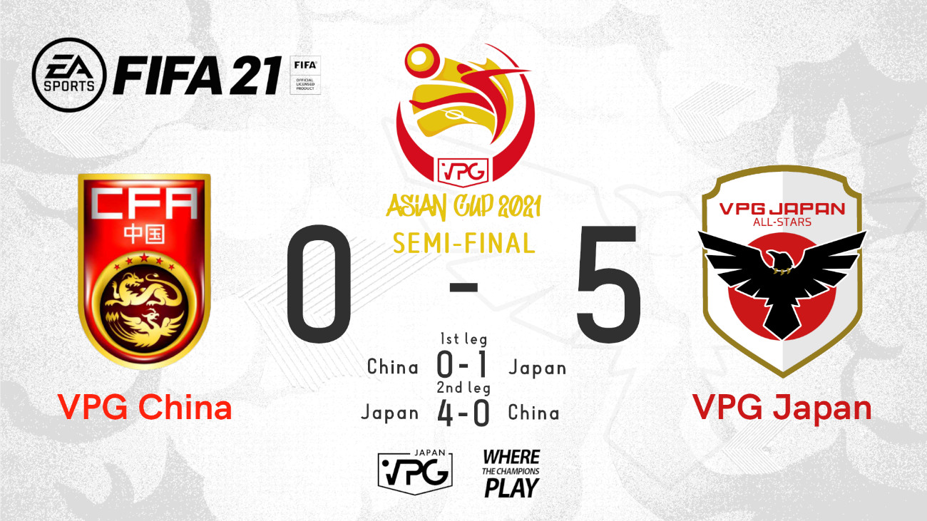 【大会レポート】「FIFA21 VPG ASIAN CUP」eスポーツサッカー日本代表がアジアカップの決勝戦に初進出！