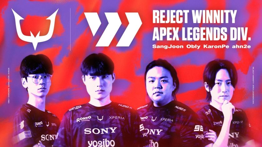 【ALGSに参戦！】eスポーツチームREJECTがApex Legends部門「REJECT WINNITY」を発足