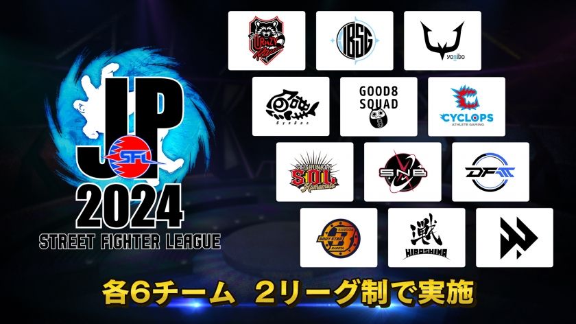 【7月より開催】CRやRCも参加！——「ストリートファイターリーグ: Pro-JP 2024」は12チームによる2リーグ制へ！