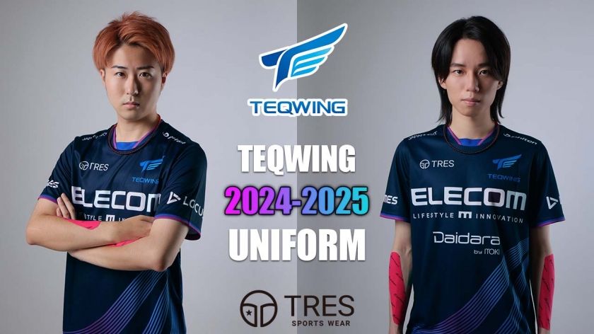 【カラーリングが変化！】eスポーツチームTEQWING e-Sportsが2024-2025シーズンの新ユニホームを公開
