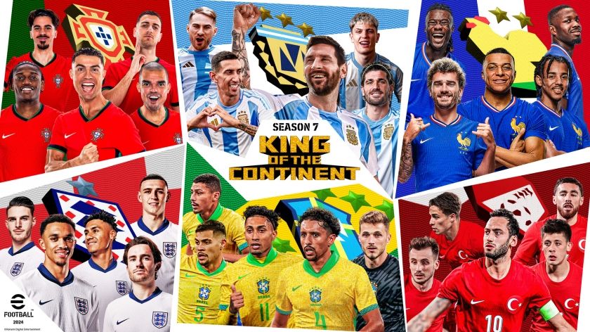 【eFootball™ 2024】アルゼンチン代表とフランス代表の選手が無料で手に入る！——シーズン7「King of the Continent」が開幕！