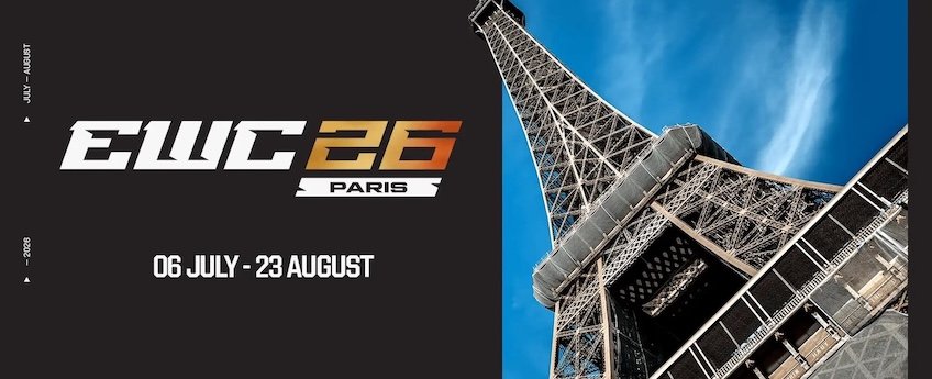 【特集】 Esports World Cup 2026：「Esports World Cup 2026」は、フランス・パリで開催される、世界最大のeスポーツイベント。当初はサウジアラビアの予定だったが、中東情勢などの影響もあり開催地が変更された。24タイトル、25トーナメントが行われ、賞金総額は7500万ドル（約120憶円）にものぼる。タイトルによっては公式大会の1戦に数えられるものもあり、チーム対抗のクラブチャンピオンシップや、ゲームチャンピオンシップ、さらに国別対抗戦として「Esports Nations Cup」も開催される。